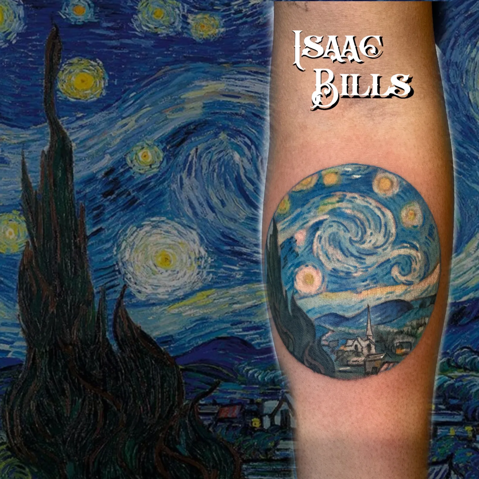 Tattoo artwork by Isaac Bills