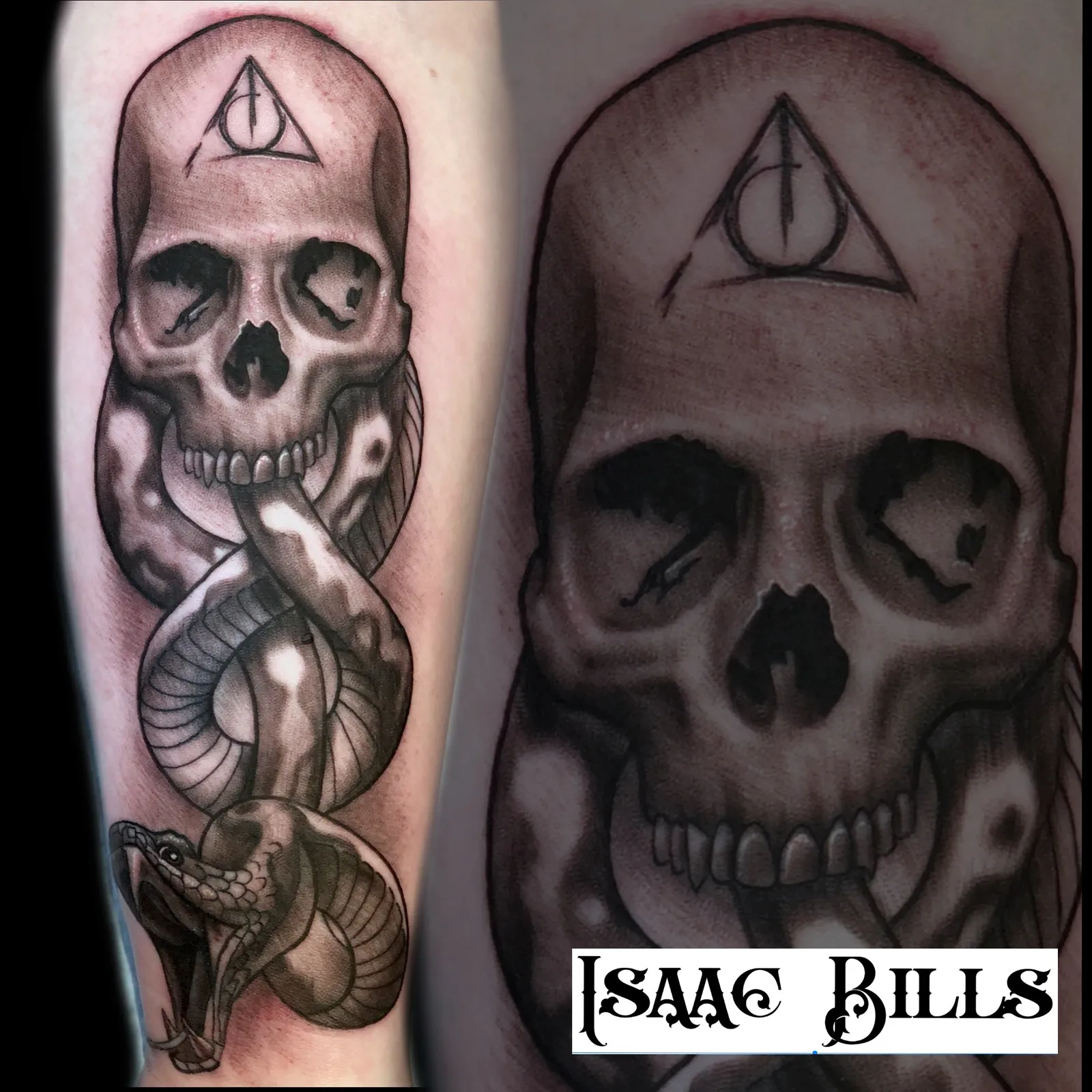 Tattoo artwork by Isaac Bills