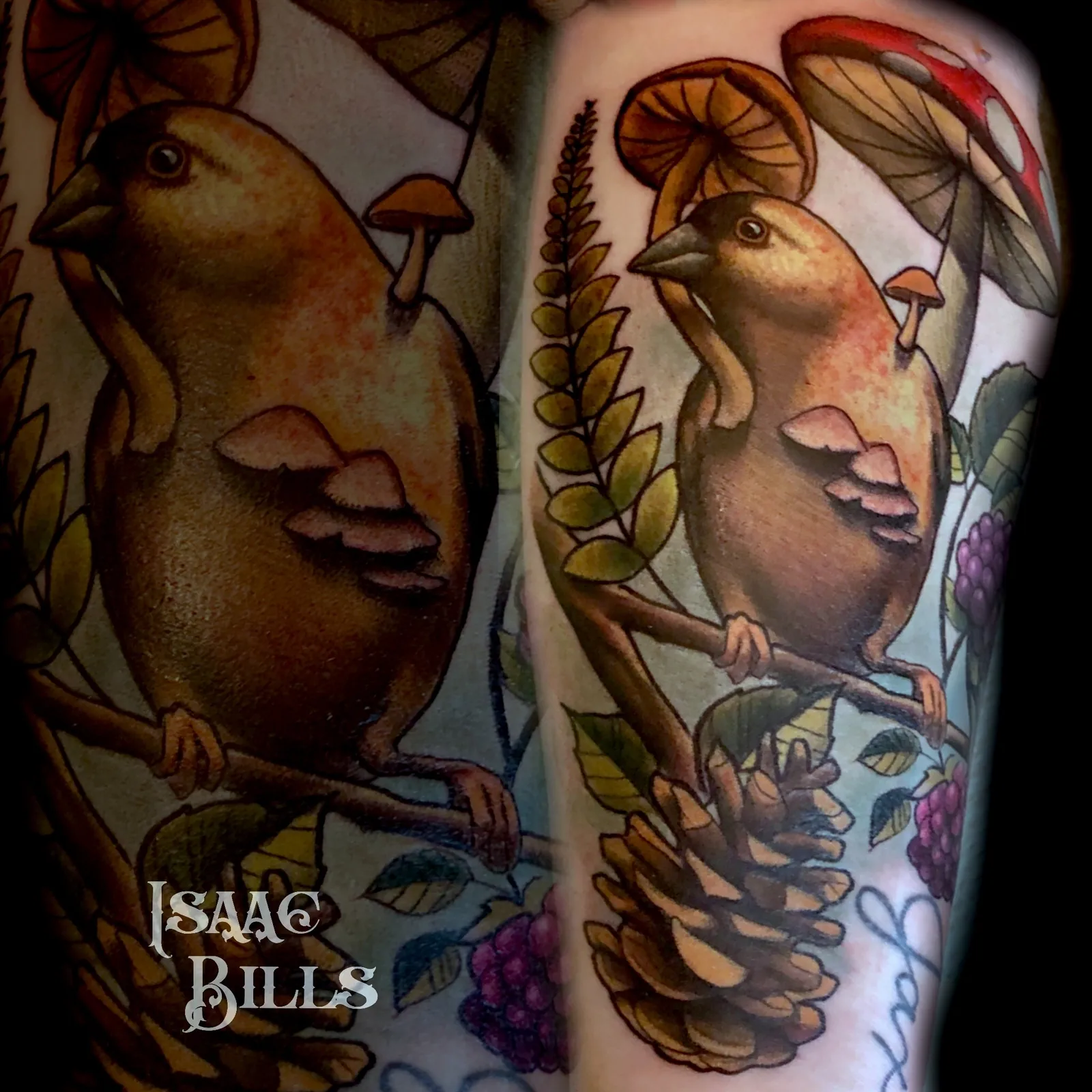 Tattoo artwork by Isaac Bills