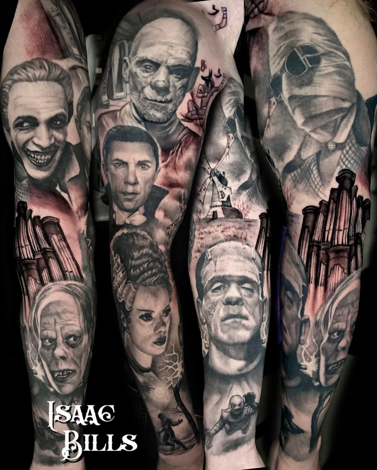 Tattoo artwork by Isaac Bills