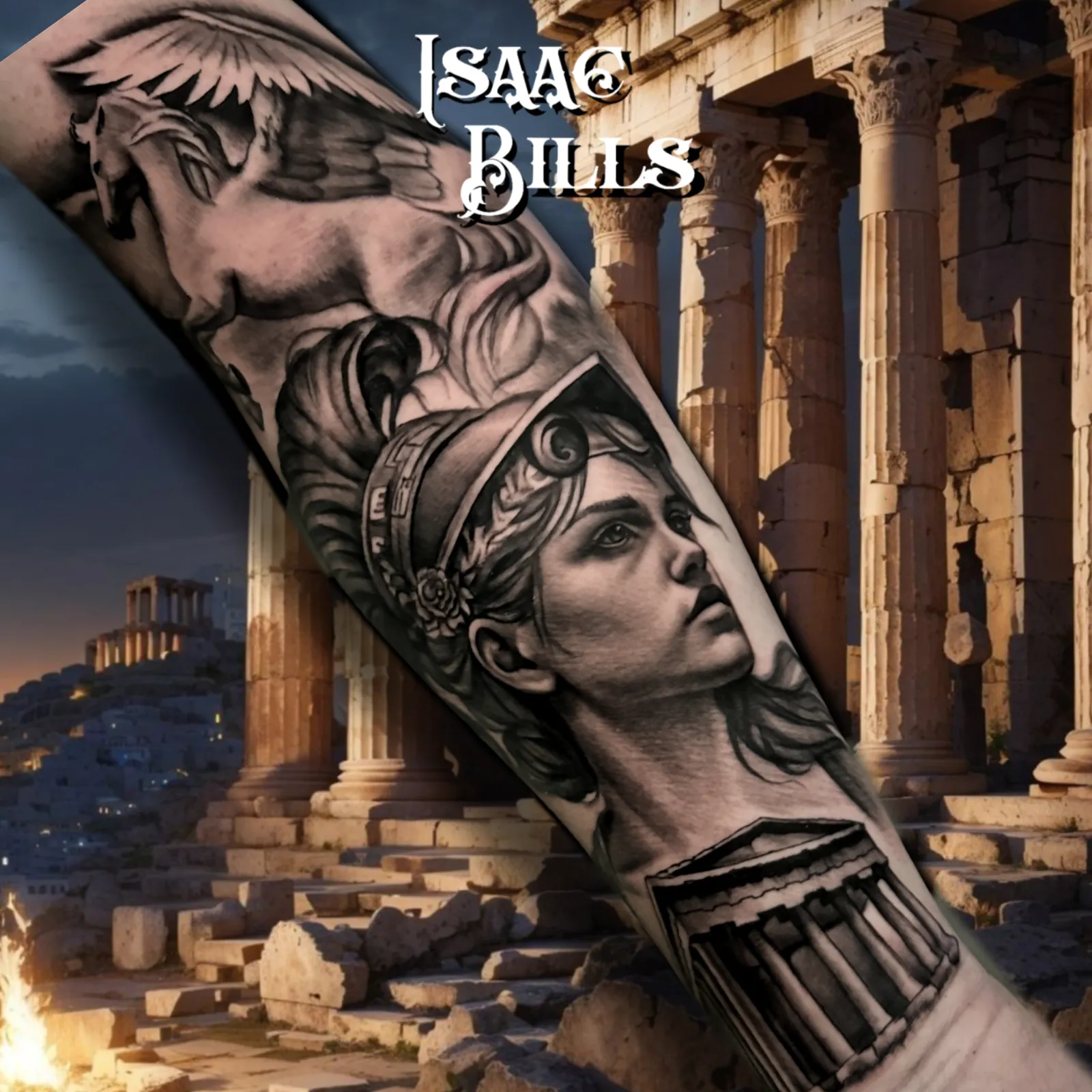 Tattoo artwork by Isaac Bills