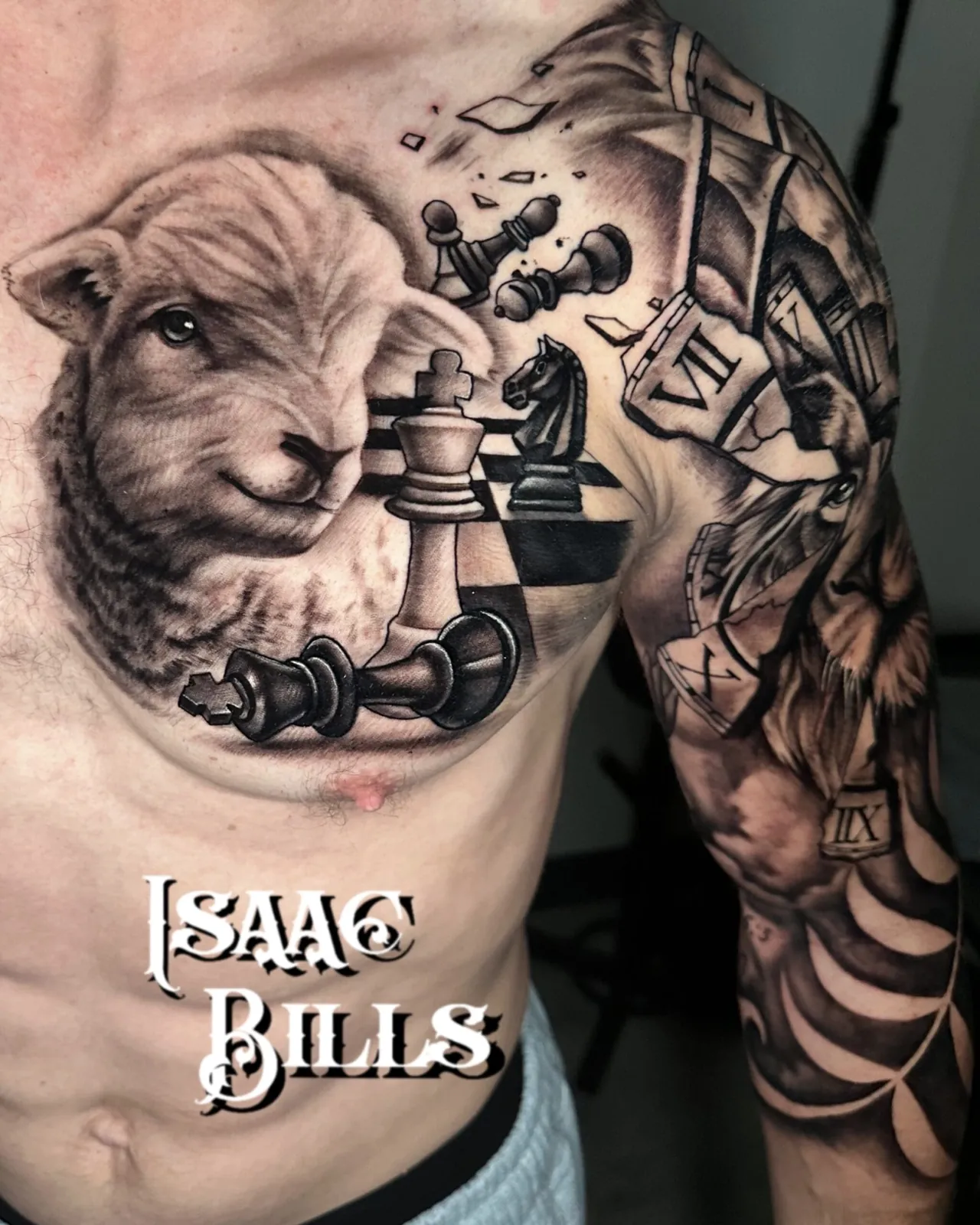 Tattoo artwork by Isaac Bills