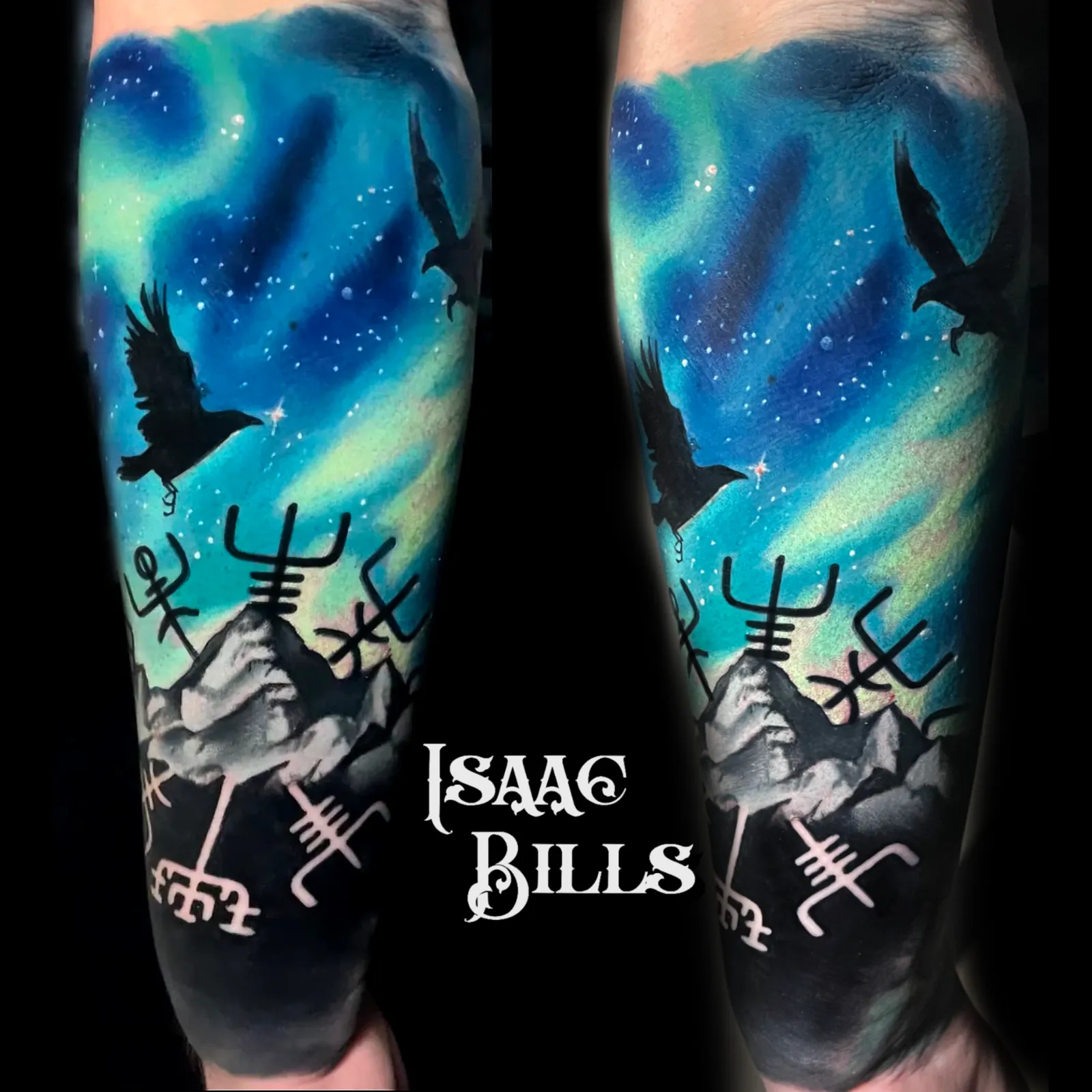 Tattoo artwork by Isaac Bills